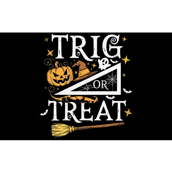 Trig Or Treat Halloween Math Students Teachers Fun Bumper Sticker