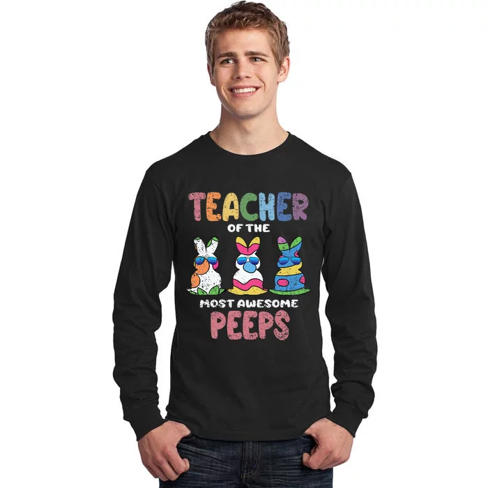 Teacher Of The Most Awesome Easter Bunny Spring Tall Long Sleeve T-Shirt