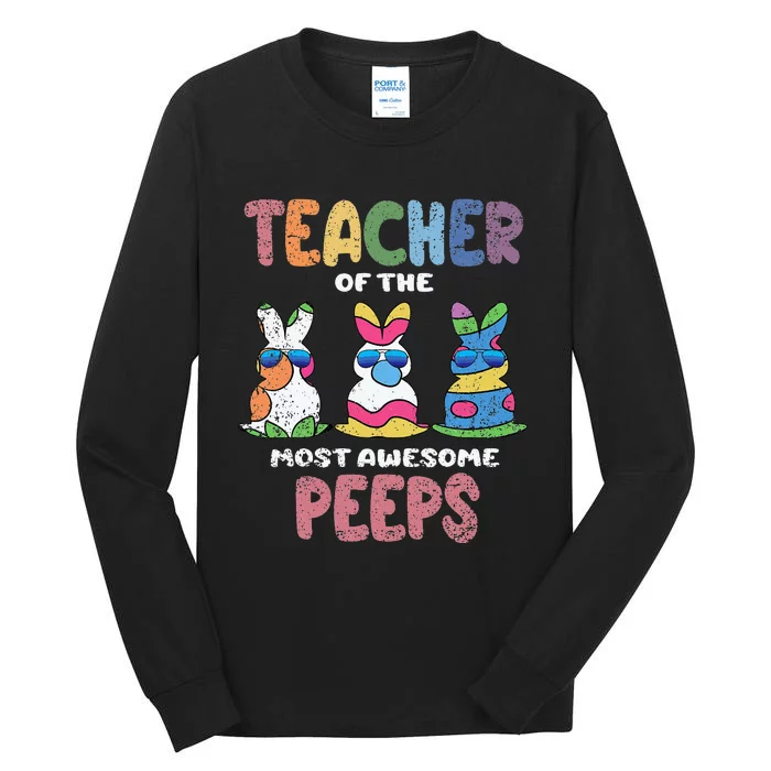 Teacher Of The Most Awesome Easter Bunny Spring Tall Long Sleeve T-Shirt