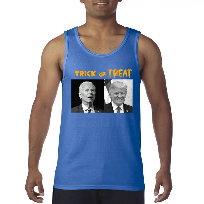 Trick Or Treat Trump 2024 Halloween Joe Biden Very Confused Gift Tank Top