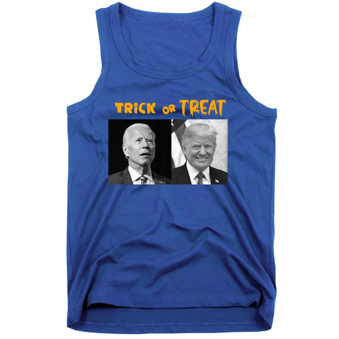 Trick Or Treat Trump 2024 Halloween Joe Biden Very Confused Gift Tank Top