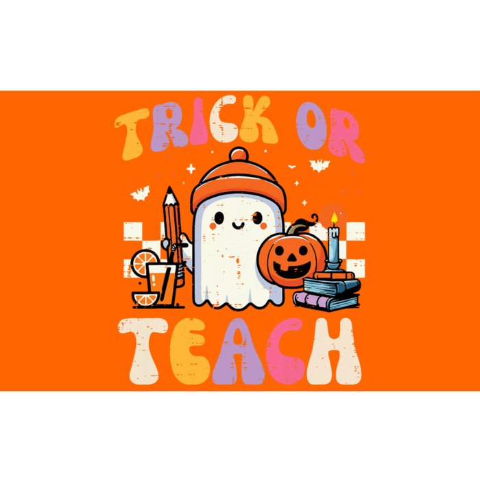 Trick Or Teach Ghost Teacher School Halloween Bumper Sticker