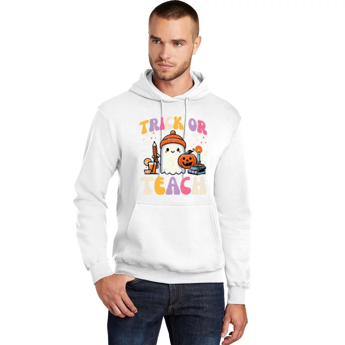 Trick Or Teach Ghost Teacher School Halloween Hoodie