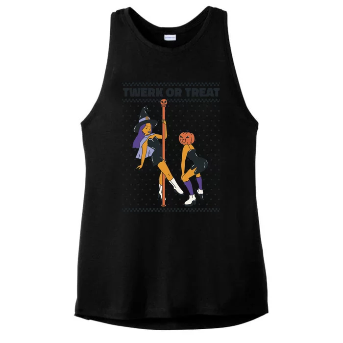 Twerk Or Treat Ladies Tri-Blend Wicking Tank