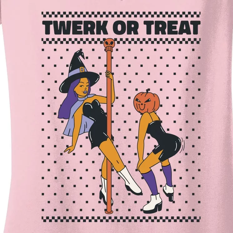 Twerk Or Treat Women's V-Neck T-Shirt