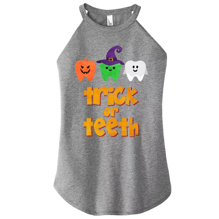 Trick Or Teeth Gift Women’s Perfect Tri Rocker Tank