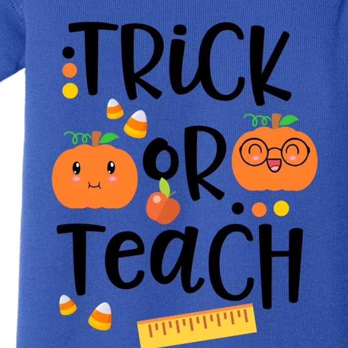 Trick Or Teach Cute Halloween Proud Teacher Costume Gift Baby Bodysuit