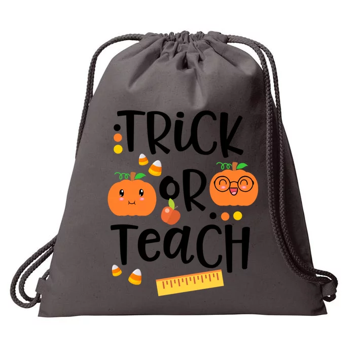 Trick Or Teach Cute Halloween Proud Teacher Costume Gift Drawstring Bag