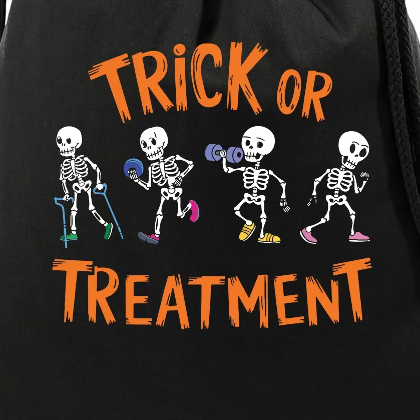 Trick Or Treatment Pt Physical Therapy Therapist Halloween Drawstring Bag