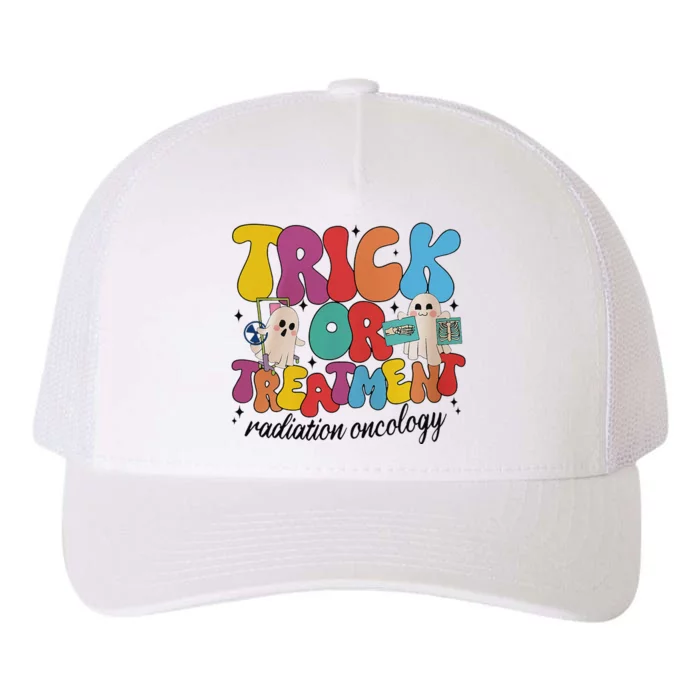 Trick Or Treatment Radiation Oncology Halloween Xray Tech Yupoong Adult 5-Panel Trucker Hat