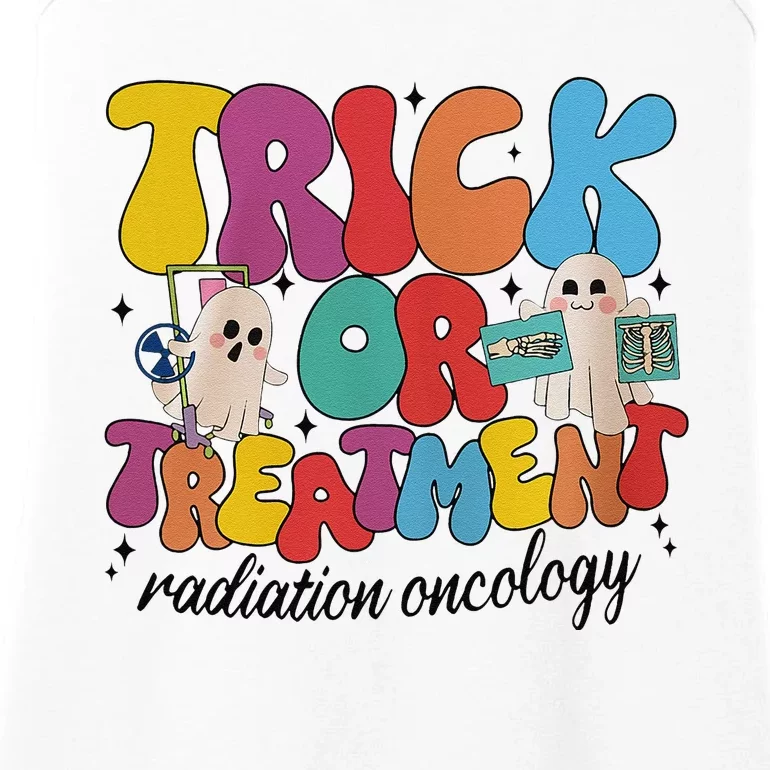 Trick Or Treatment Radiation Oncology Halloween Xray Tech Ladies Essential Tank