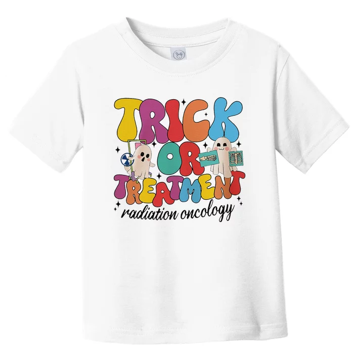 Trick Or Treatment Radiation Oncology Halloween Xray Tech Toddler T-Shirt