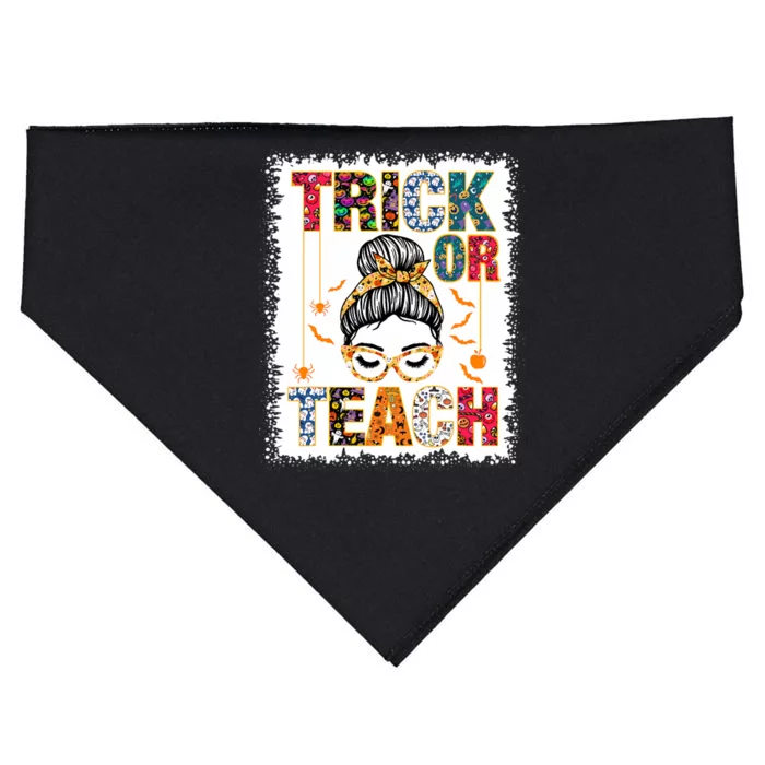 Trick Or Teach Teacher Halloween Costume 2024 USA-Made Doggie Bandana