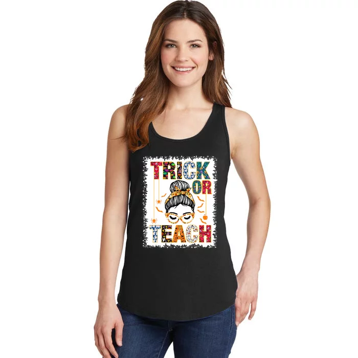 Trick Or Teach Teacher Halloween Costume 2024 Ladies Essential Tank