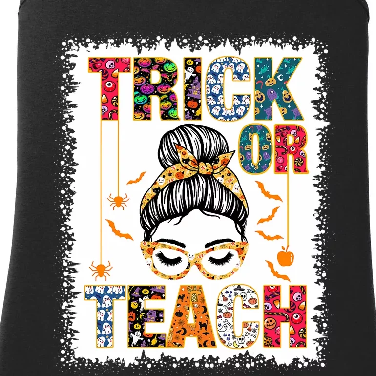 Trick Or Teach Teacher Halloween Costume 2024 Ladies Essential Tank