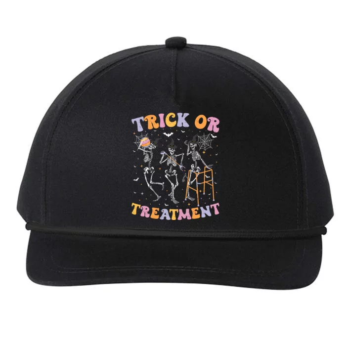 Trick Or Treatment Pt Physical Therapy Therapist Halloween Snapback Five-Panel Rope Hat