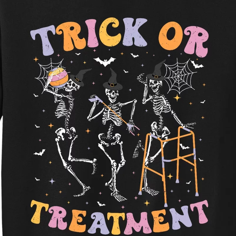 Trick Or Treatment Pt Physical Therapy Therapist Halloween Tall Sweatshirt