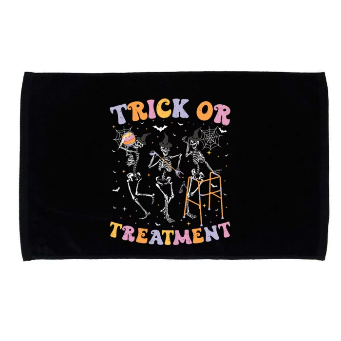 Trick Or Treatment Pt Physical Therapy Therapist Halloween Microfiber Hand Towel