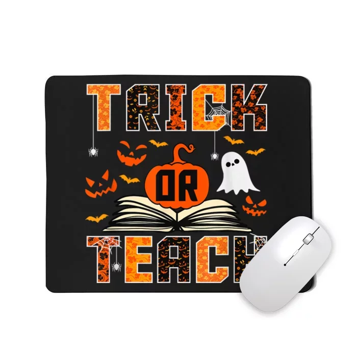 Trick Or Teach Retro Halloween Teacher Costume Mousepad