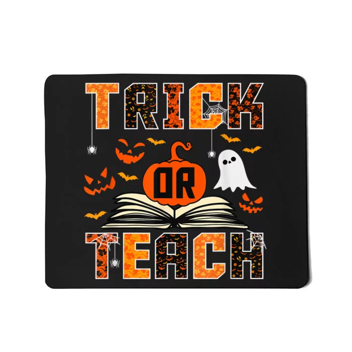 Trick Or Teach Retro Halloween Teacher Costume Mousepad