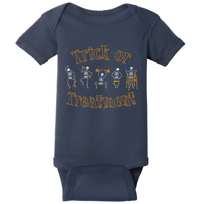 Trick Or Treatment Pt Physical Therapy Therapist Halloween Baby Bodysuit