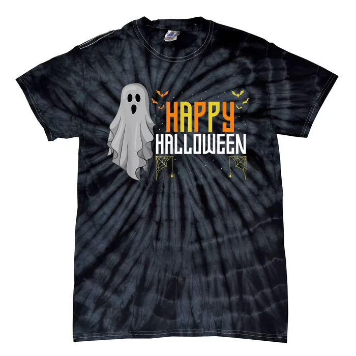 Trick Or Treat Halloween Costume Happy Halloween Tie-Dye T-Shirt