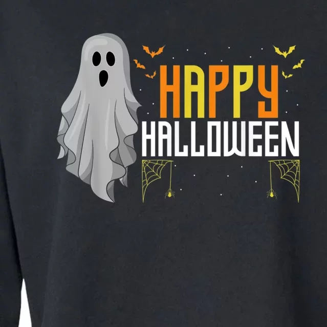 Trick Or Treat Halloween Costume Happy Halloween Cropped Pullover Crew