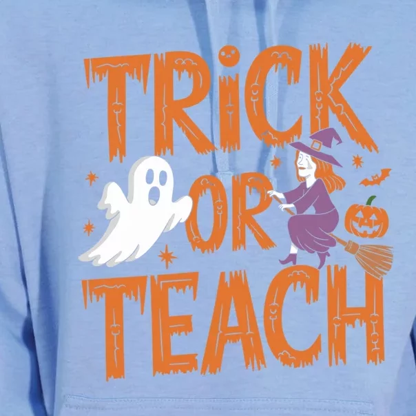 Trick Or Teach Halloween For Teachers Classroom Fun Witch Meaningful Gift Unisex Surf Hoodie