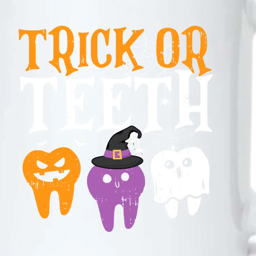 Trick Or Teeth Funny Dental Halloween Treat Dentist Gift Black Color Changing Mug