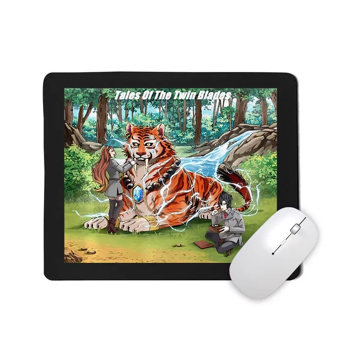 Tales Of The Twin Blades The Trio Premium Mousepad