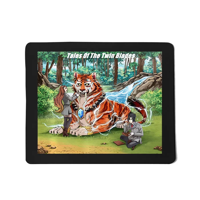 Tales Of The Twin Blades The Trio Premium Mousepad