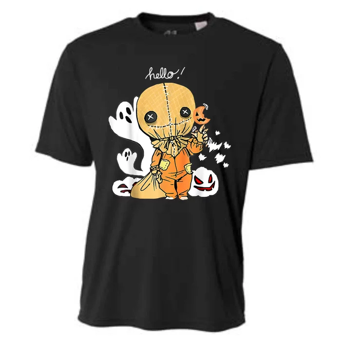 Trick Or Treat Funny Cute Sam Halloween 2022 Costume Cooling Performance Crew T-Shirt