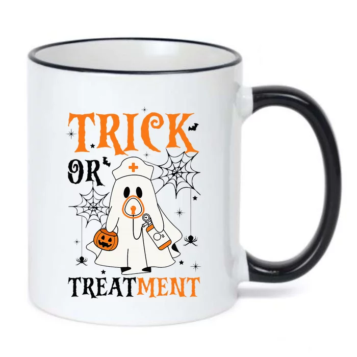 Trick Or Treatment Respiratory Therapist Nurse Halloween Black Color Changing Mug