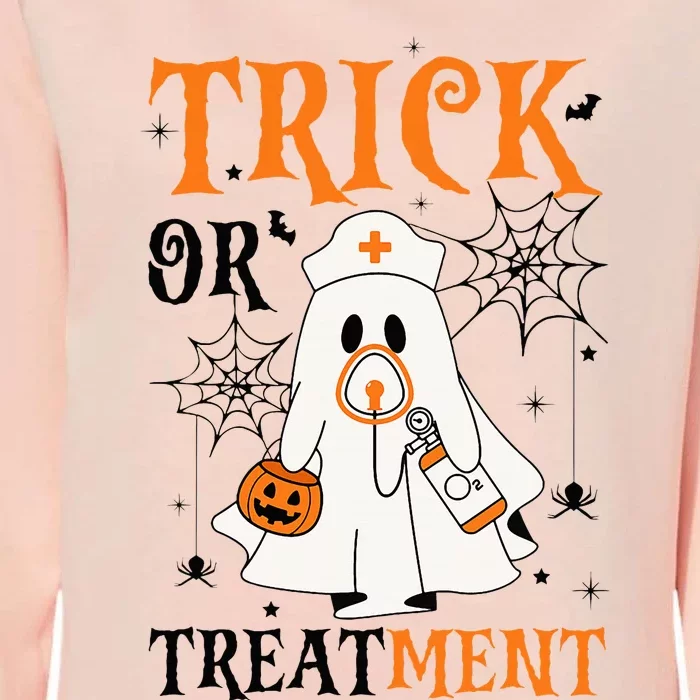 Trick Or Treatment Respiratory Therapist Nurse Halloween Womens California Wash Sweatshirt