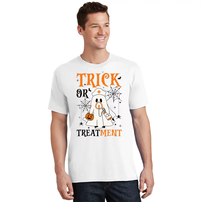 Trick Or Treatment Respiratory Therapist Nurse Halloween T-Shirt