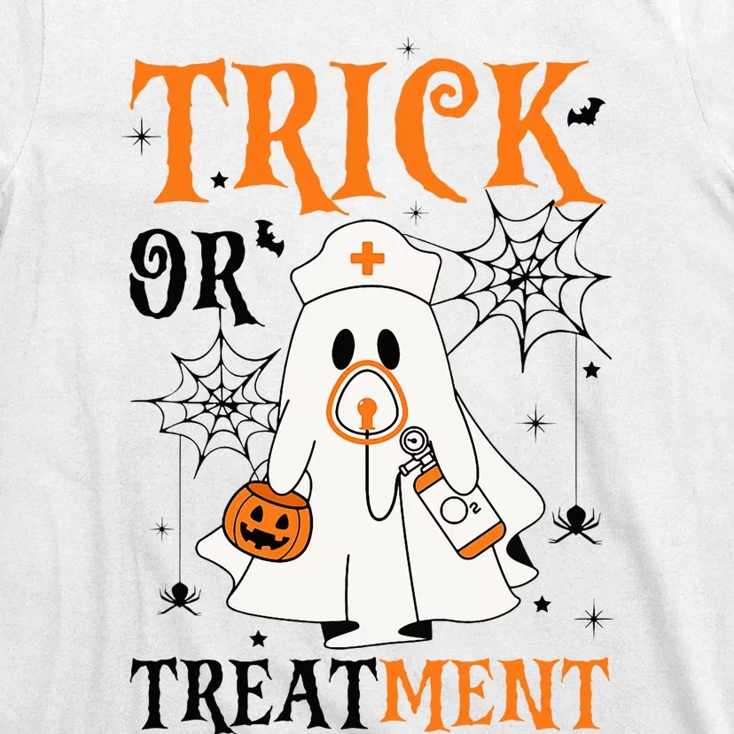 Trick Or Treatment Respiratory Therapist Nurse Halloween T-Shirt