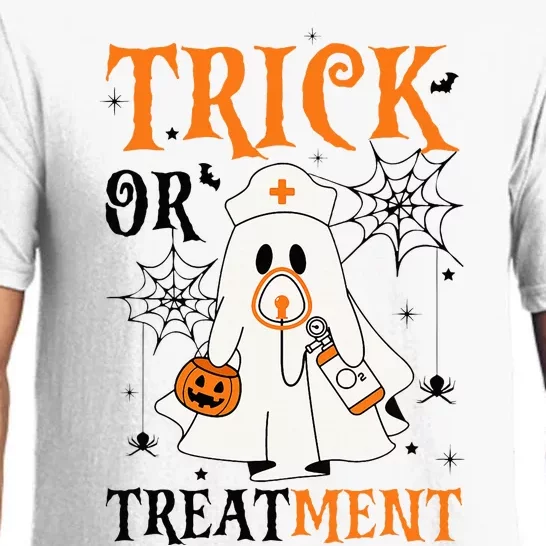 Trick Or Treatment Respiratory Therapist Nurse Halloween Pajama Set