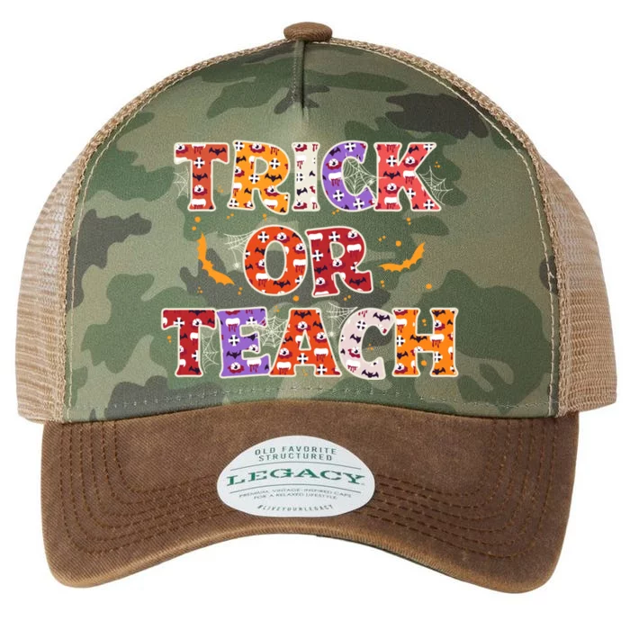 Trick Or Teach Halloween Lazy Costume Teachers And Professors Great Gift Legacy Tie Dye Trucker Hat