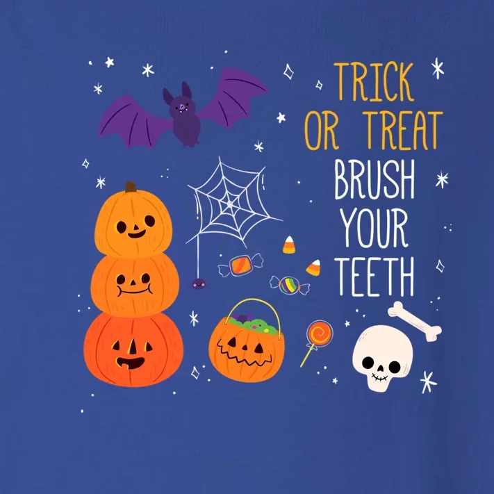 Trick Or Treat Brush Your Teeth Dentist Meaningful Gift Toddler Long Sleeve Shirt