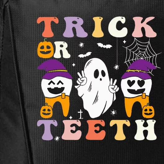 Trick Or Teeth Halloween Costumes Dental Assistant Dentist City Backpack