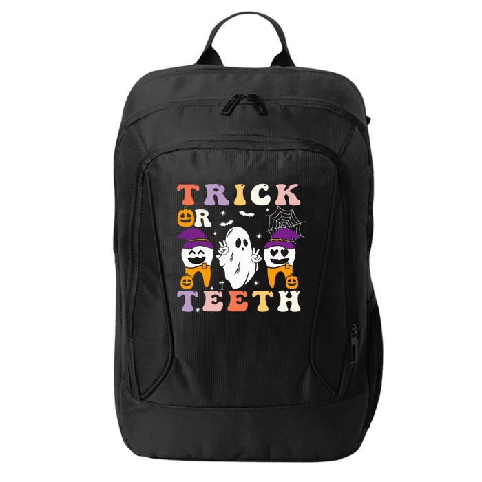 Trick Or Teeth Halloween Costumes Dental Assistant Dentist City Backpack