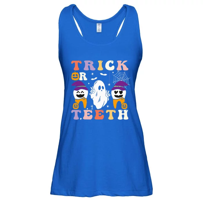 Trick Or Teeth Halloween Costumes Dental Assistant Dentist Ladies Essential Flowy Tank