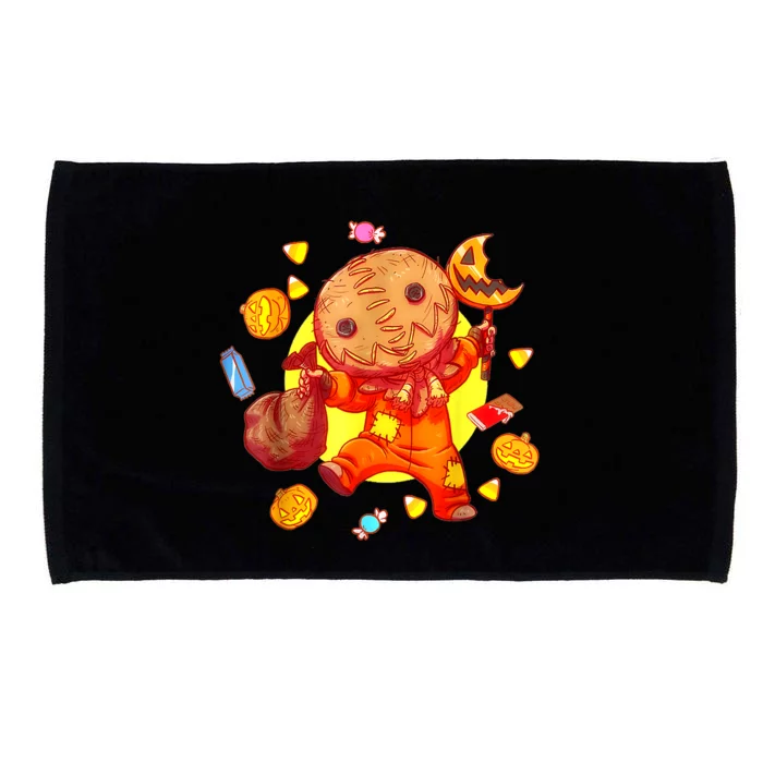 Trick Or Treat Cute Sam Funny Halloween 2024 Microfiber Hand Towel