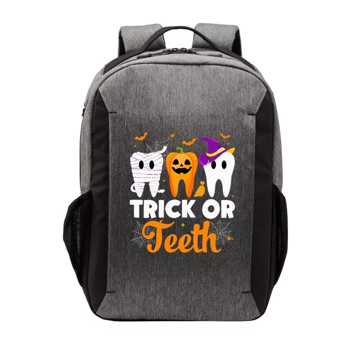 Trick Or Teeth Halloween Costumes Dental Assistant Dentist Vector Backpack