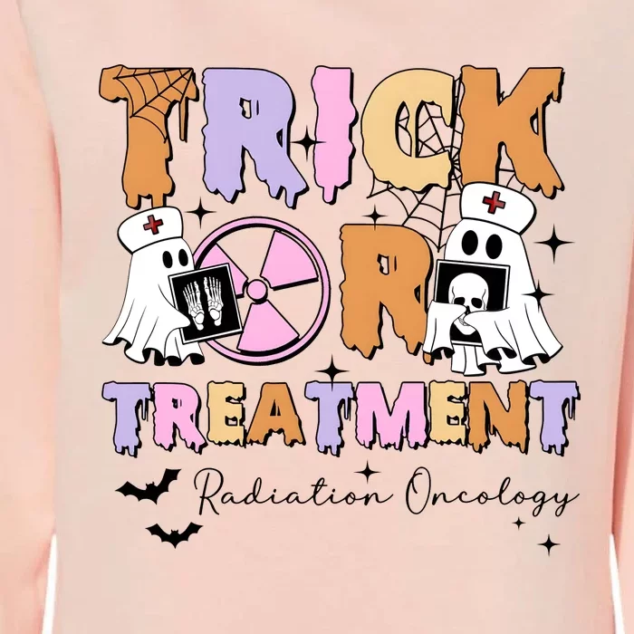 Trick Or Treatment Radiation Oncology Halloween Womens California Wash Sweatshirt