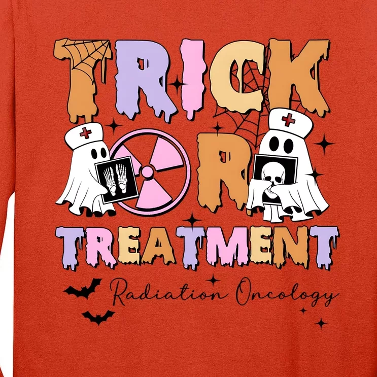 Trick Or Treatment Radiation Oncology Halloween Tall Long Sleeve T-Shirt