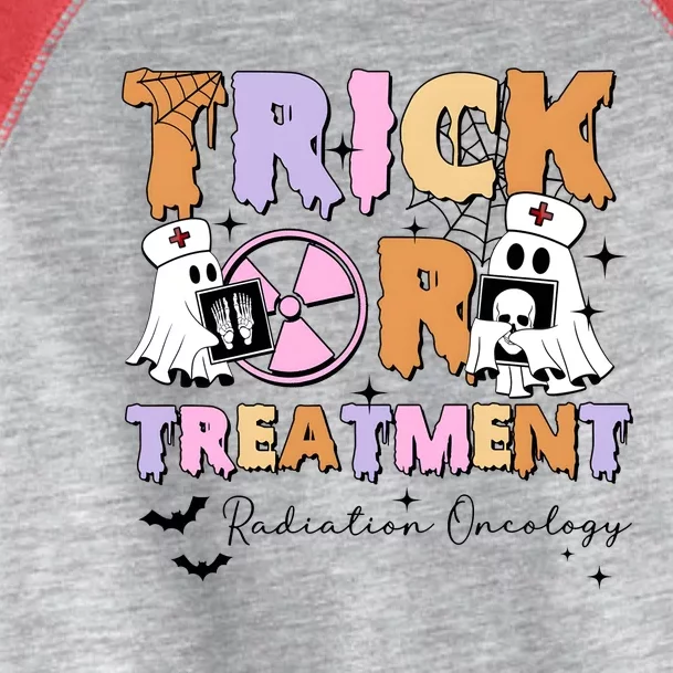 Trick Or Treatment Radiation Oncology Halloween Toddler Fine Jersey T-Shirt