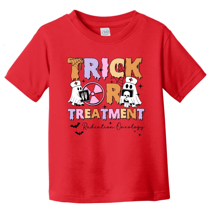 Trick Or Treatment Radiation Oncology Halloween Toddler T-Shirt