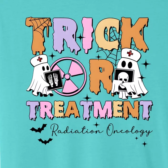 Trick Or Treatment Radiation Oncology Halloween ChromaSoft Performance T-Shirt