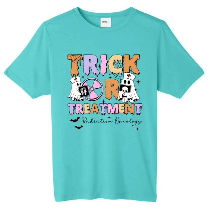 Trick Or Treatment Radiation Oncology Halloween ChromaSoft Performance T-Shirt